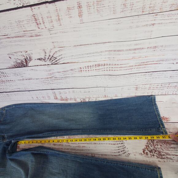 Adriano Goldschmied Ag The Gemini Straight Y2K Jeans Low Rise Retro Med Wash 27 - Picture 10 of 11